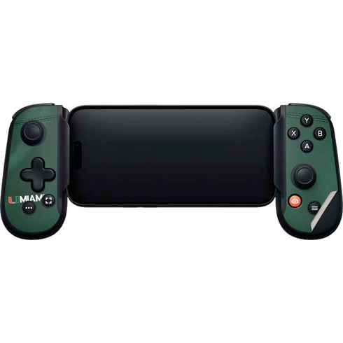 University of Miami Green Jersey Backbone One for iPhone Game Controller Skin